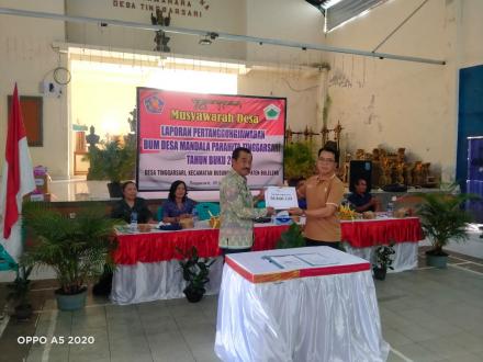 Musdes Laporan Pertanggung Jawaban Bumdes Mandala Parahita Tahun Buku 2023